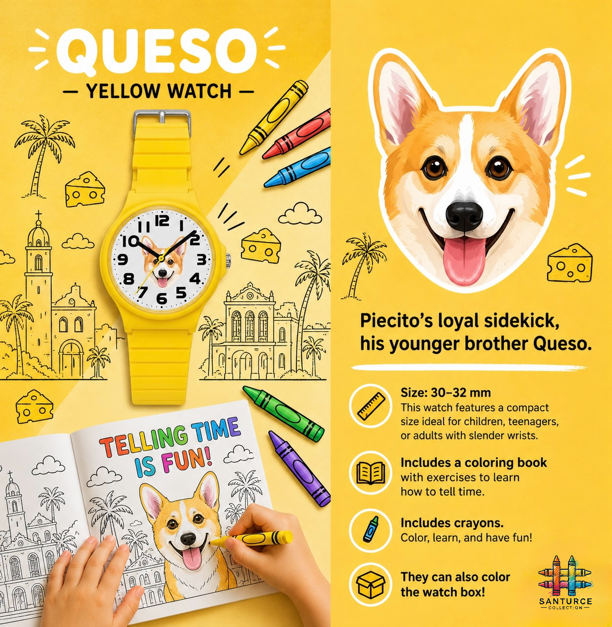 El Queso™ — Kids' Watch (32–34mm)