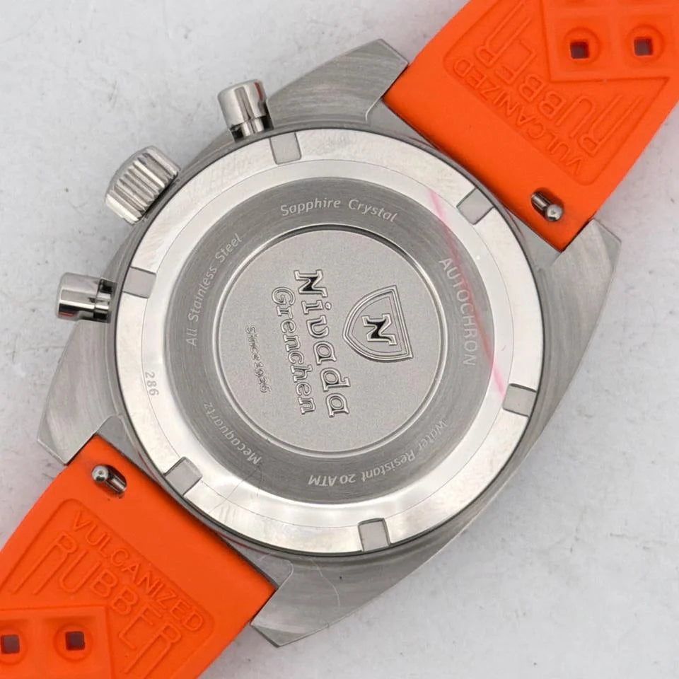 Nivada Grenchen Autochron Orange Mecaquartz