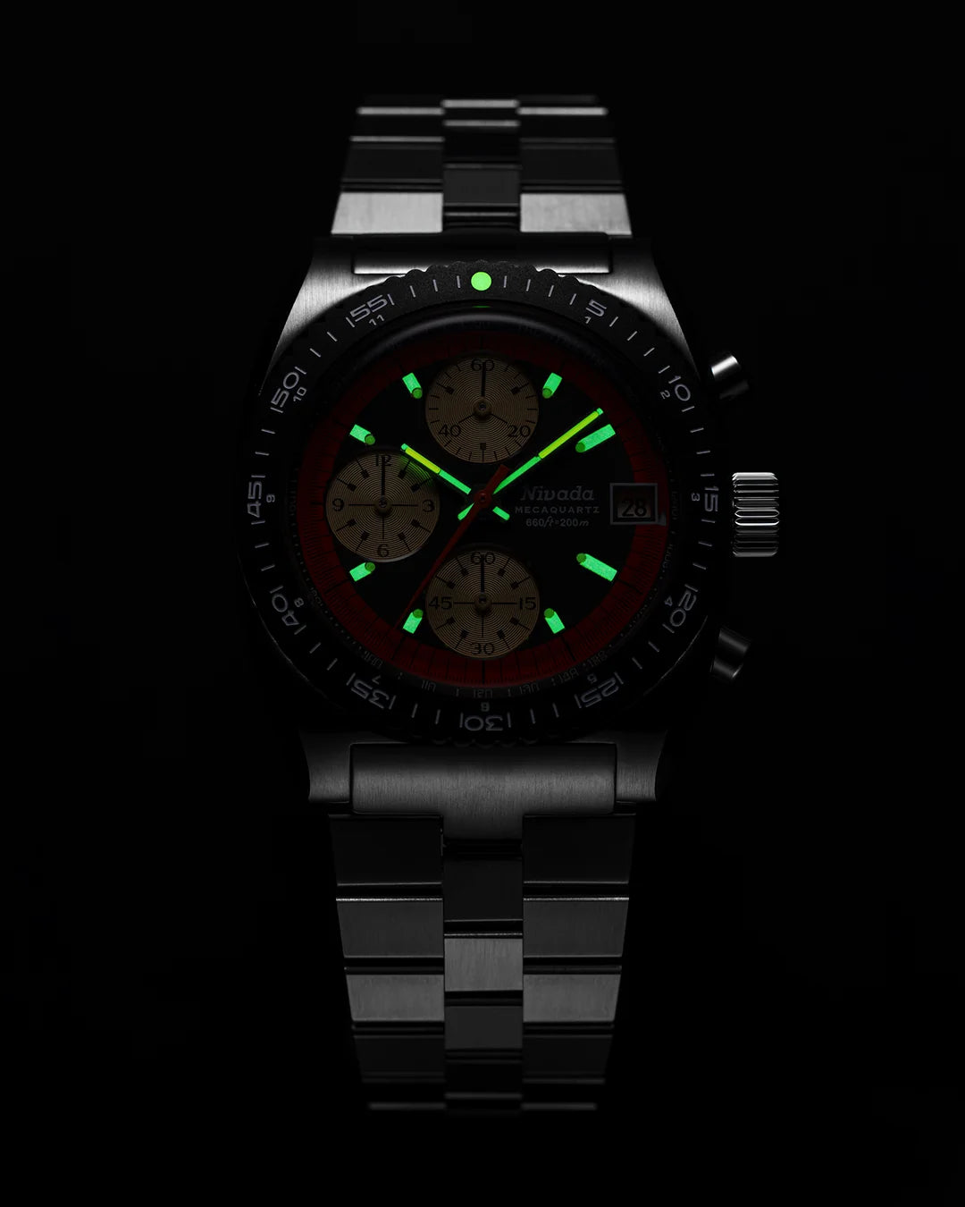 Nivada Grenchen Autochron Orange Mecaquartz