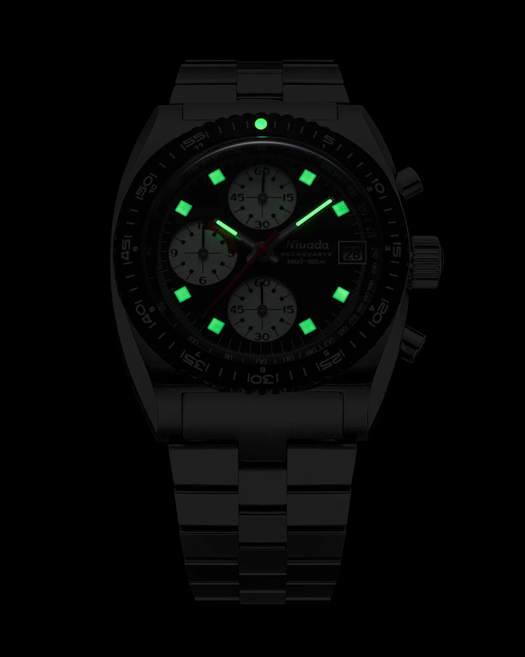 Nivada Grenchen Autochron Reverse Panda Mecaquartz