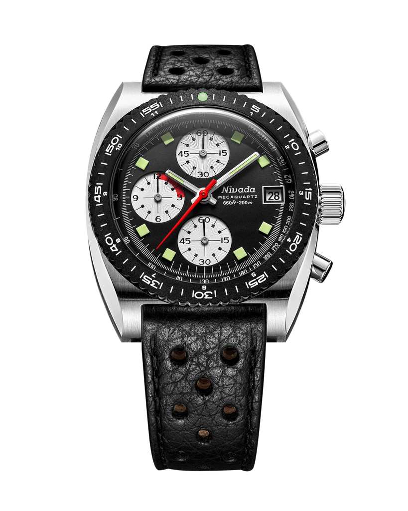 Nivada Grenchen Autochron Reverse Panda Mecaquartz