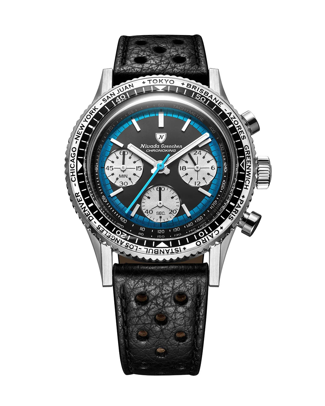 Nivada Grenchen Chronoking Racing Blue