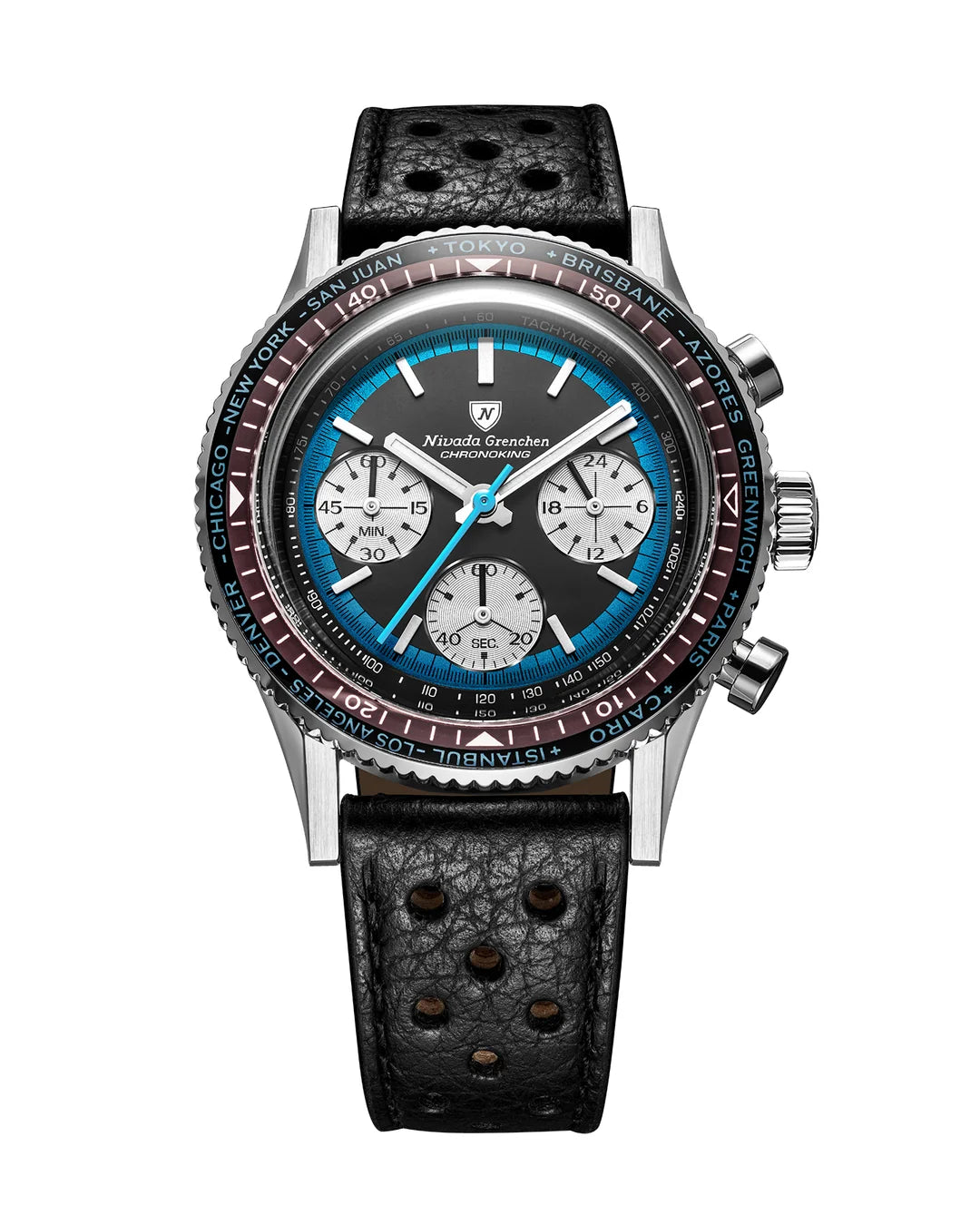 Nivada Grenchen Chronoking Racing Blue