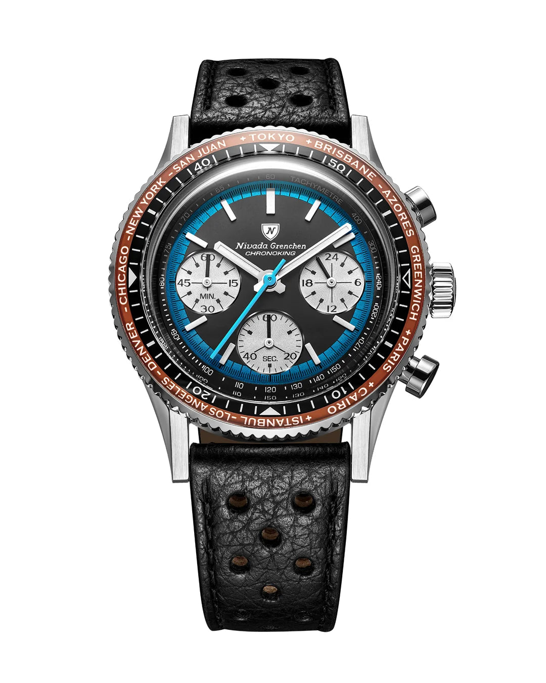 Nivada Grenchen Chronoking Racing Blue