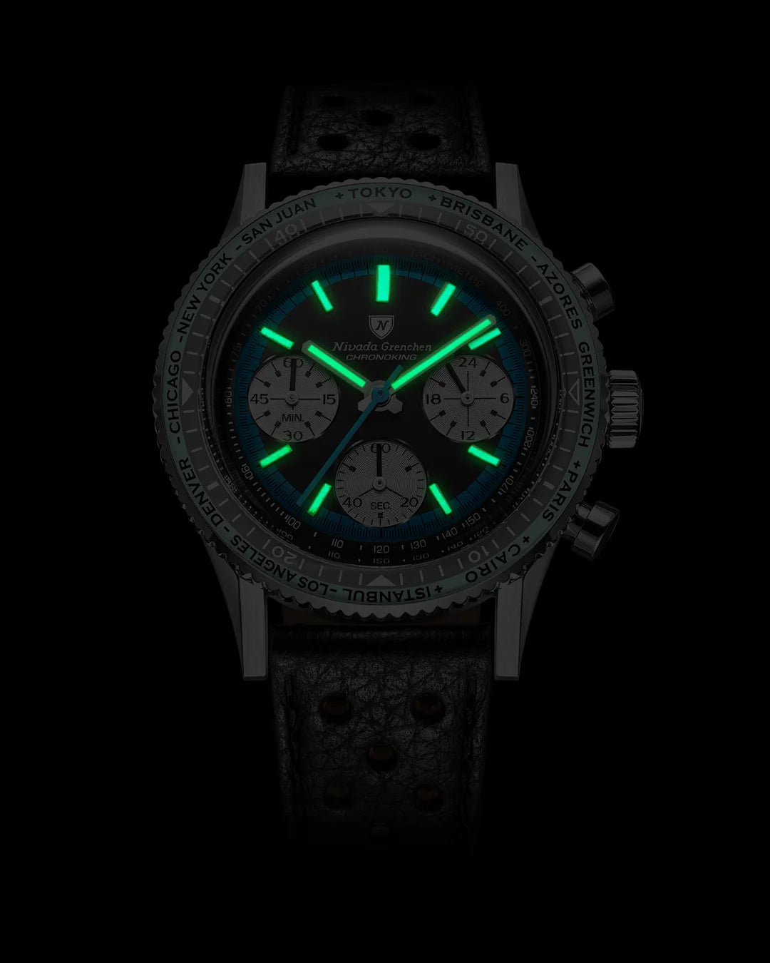 Nivada Grenchen Chronoking Racing Blue