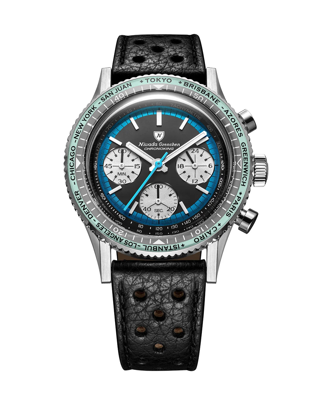Nivada Grenchen Chronoking Racing Blue