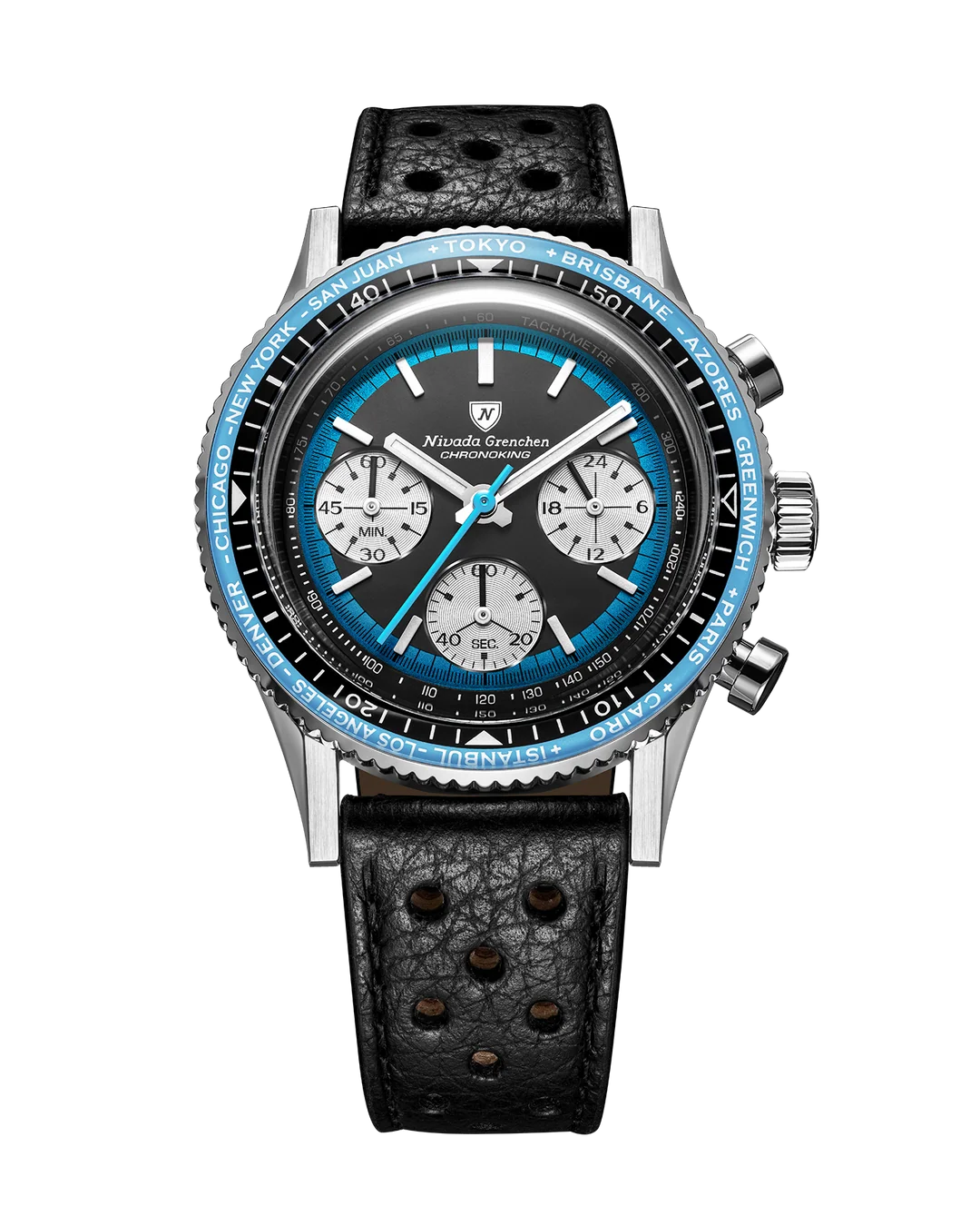 Nivada Grenchen Chronoking Racing Blue
