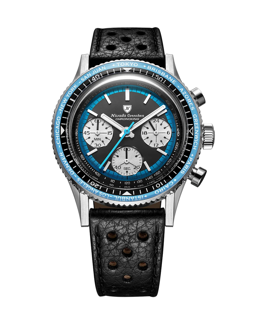Nivada Grenchen Chronoking Racing Blue