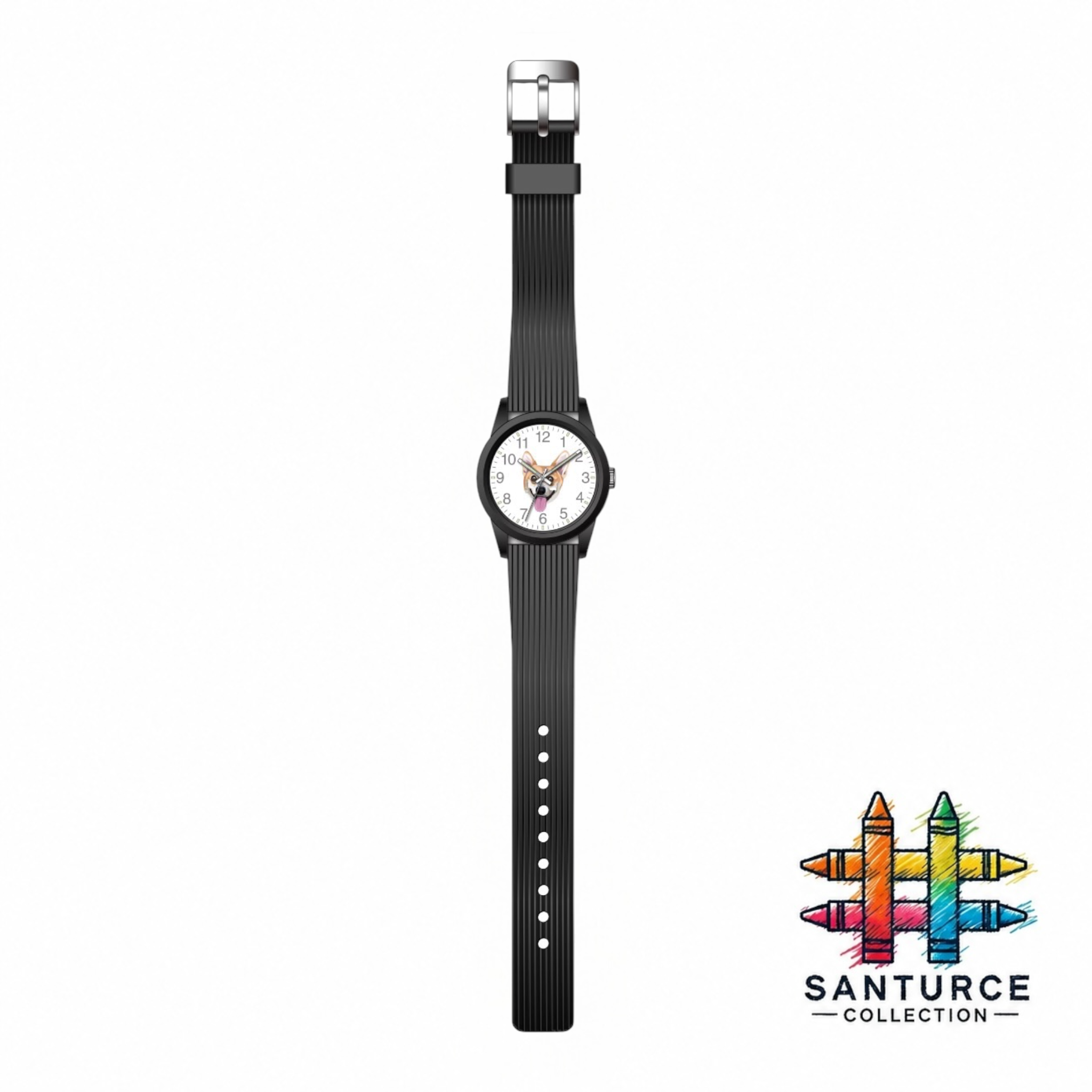 El Piecito kids' watch on neutral background showing case and strap