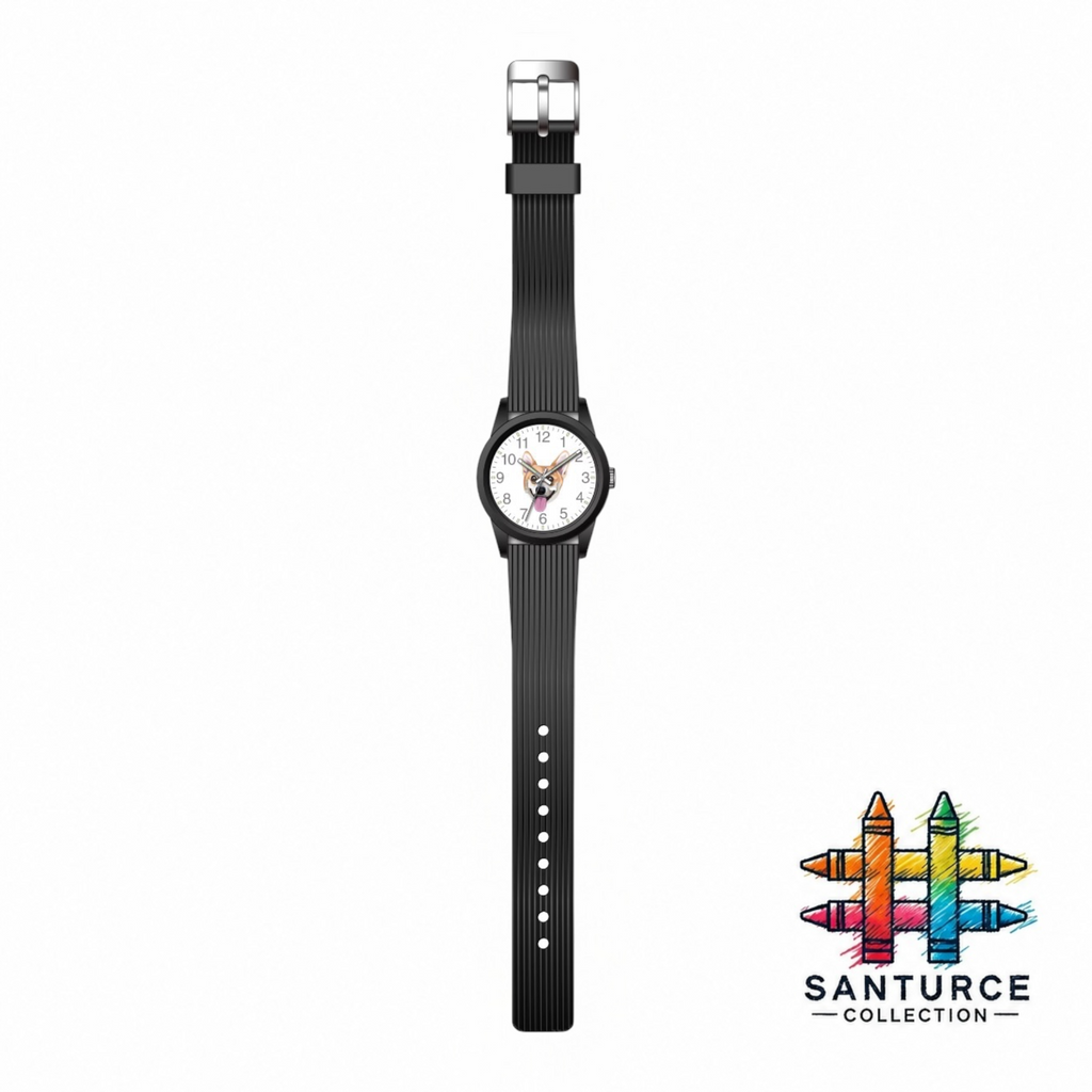El Piecito kids' watch on neutral background showing case and strap